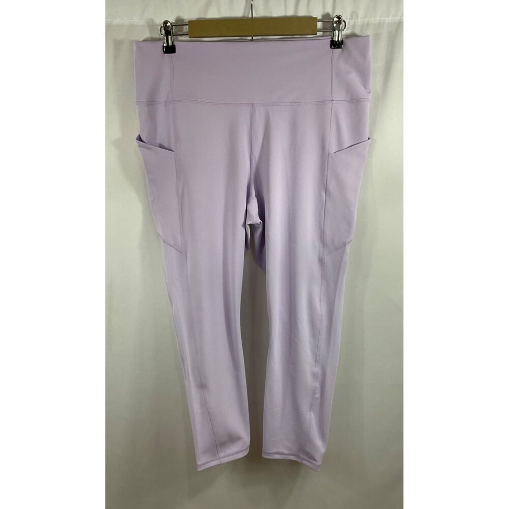 FABLETICS Oasis  High-Waisted Capri Hazy Iris SZ 1X